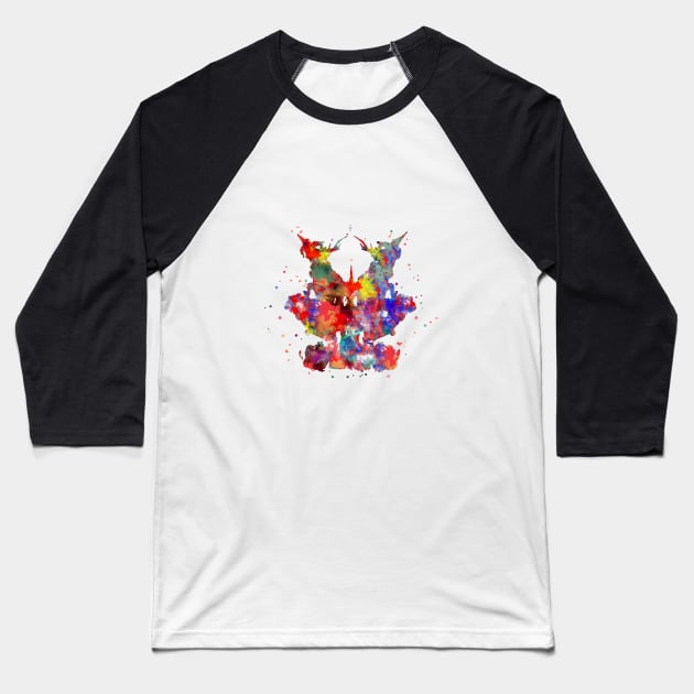 Rorschach card 9 Baseball T-Shirt by RosaliArt